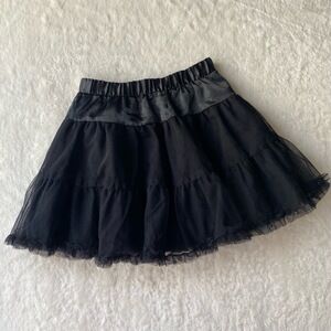 CIRCO Skirt Black Tiered Tulle Mesh Elastic Waist‎ Size 2T edgy Rock Goth Cute